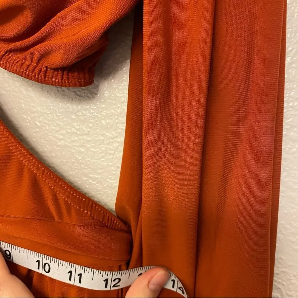 Kelle dance costume jazz contemporary Orange copper jersey stretch poet MA